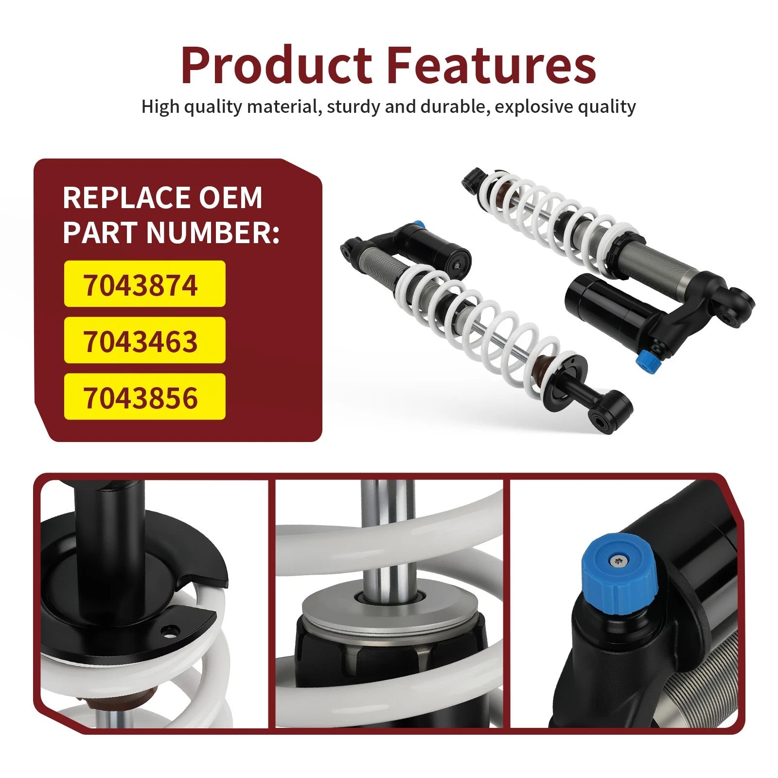 Rear Shock Absorbers for Polaris Sportsman XP 1000 (2015-2025)