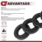 Set of 5 Rotary Shaft Oil Seals 35x62x12mm Nitrile Rubber 672668828786
