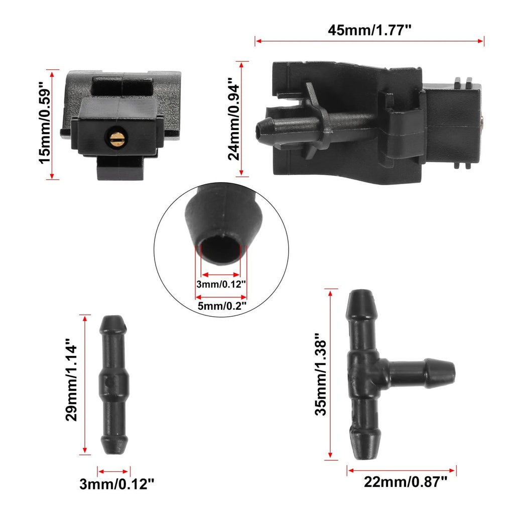 7pcs Windshield Wiper Fluid Squirter Nozzle for Toyota Scion (85381-12300)