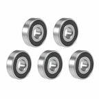 5PCS Deep Groove Ball Bearings 16100-2RS for Various Applications (10x28x8mm)
