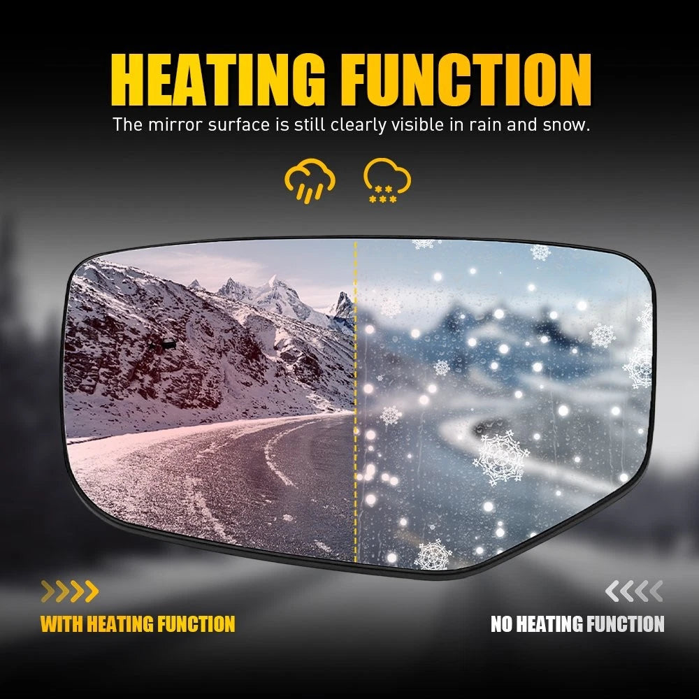 Heated Driver Left Side Mirror Glass for Honda Accord (2008–2012)