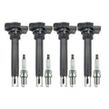 Set of 4 Ignition Coils & NGK Laser Platinum Spark Plugs for Audi Q3 GTI (2015–2021)