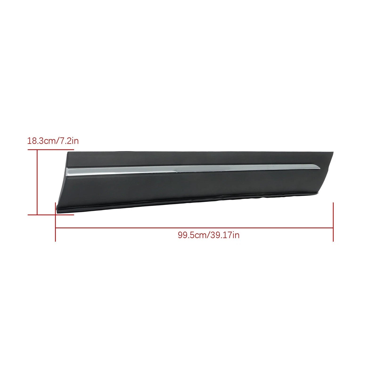 Front Right Door Lower Side Molding Trim for Honda Pilot (2019–2022) Black