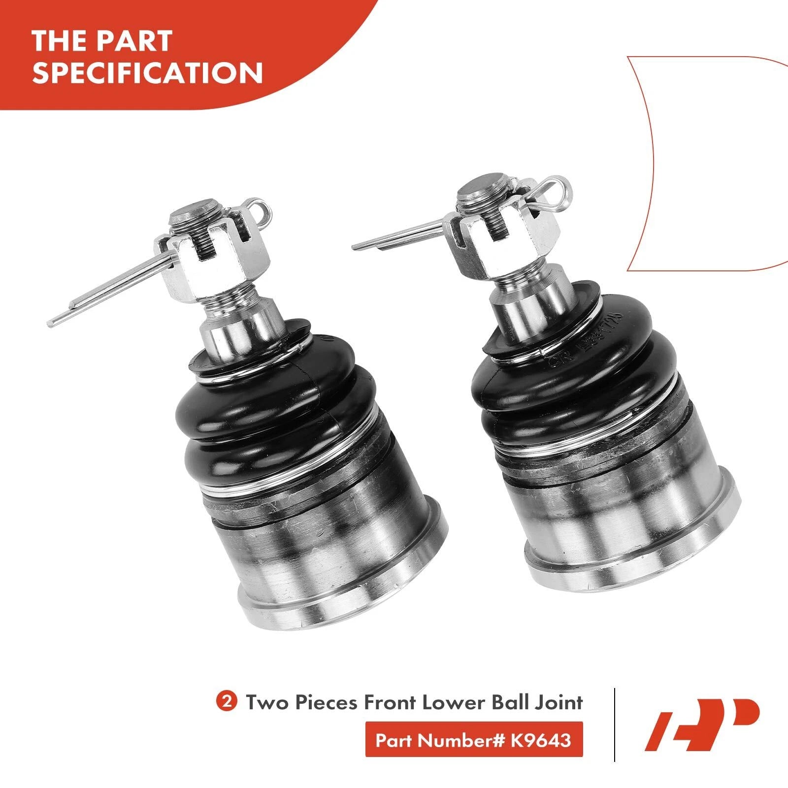 10x Front Control Arm Ball Joint Tie Rod End for Honda Accord (1998–2002)
