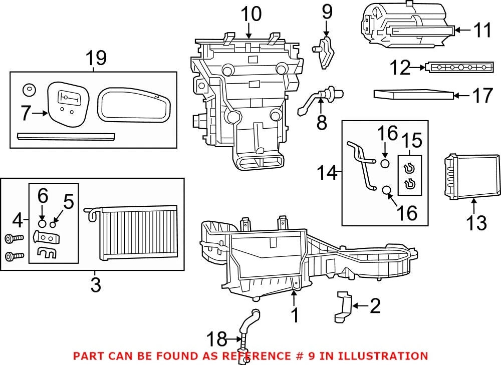 HVAC Air Inlet A/C Heater Blend Door Actuator for Dodge Jeep (OEM)