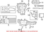 HVAC Air Inlet A/C Heater Blend Door Actuator for Dodge Jeep (OEM)