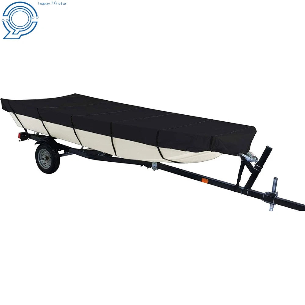 Waterproof Jon Boat Cover for 16FT Boats (Heavy Duty, Trailerable)