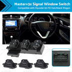 3X Signal Window Switch for Hyundai i30 FD Hatchback Wagon (2007–2012)