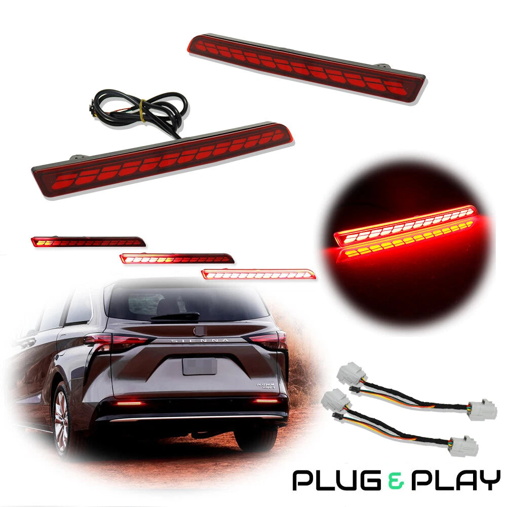 LED Sequential Signal Tail Lights for Toyota Sienna (2021–2026)