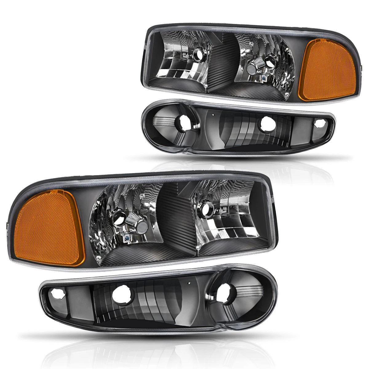3Pc Bumper Lip Splitter Spoiler Kit for Subaru WRX STI Sedan (2015–2020)