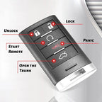 Keyless Entry Remote Key Fob 5 Button for Cadillac CTS (2008-2013)