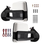 Heated Mirror for Chevrolet Avalanche (2007–2013) White Extendable YH-3351
