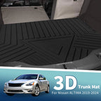Flat Face Cargo Liner Rear Trunk Mat for Nissan Altima (2019–2025) TPE
