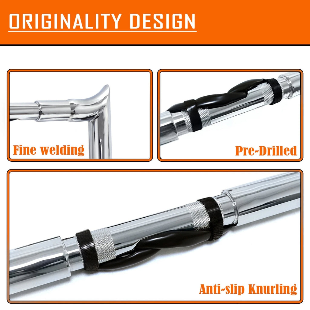 12" Miter Cut Prewired Handlebar for Harley Street Glide/Electra Glide (2016–2023)