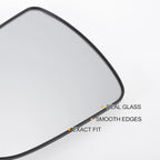 Heated Left Side White Mirror Glass for Hyundai i40 (2012–2020)