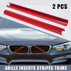 2pcs Red Front Grille Insert Stripes for BMW X3 F25 (2011–2018)