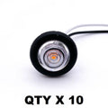 Mini Amber LED Marker Clearance Light with Grommet for Truck RV (Universal)