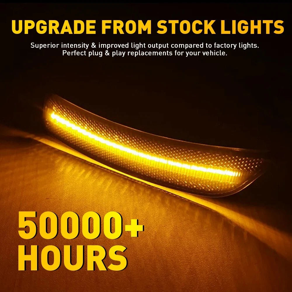 2X Smoked LED Fender Side Marker Lights for Toyota GR86 (2022–2024)