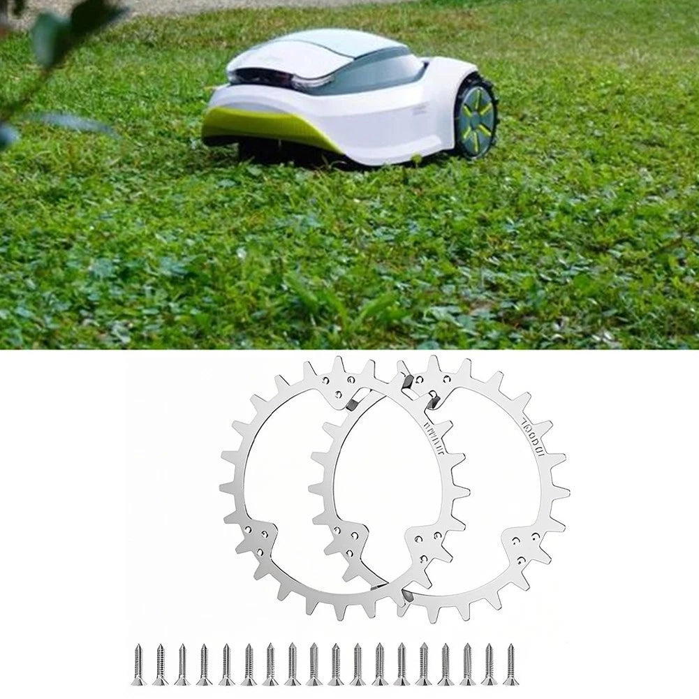 Heavy Duty Metal Cleats for Robotic Lawn Mowers (Efficiency Upgrade Kit)