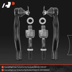 Set of 4 Inner & Outer Tie Rod Ends for Honda Accord (2003–2007) Acura TSX (2004–2008)