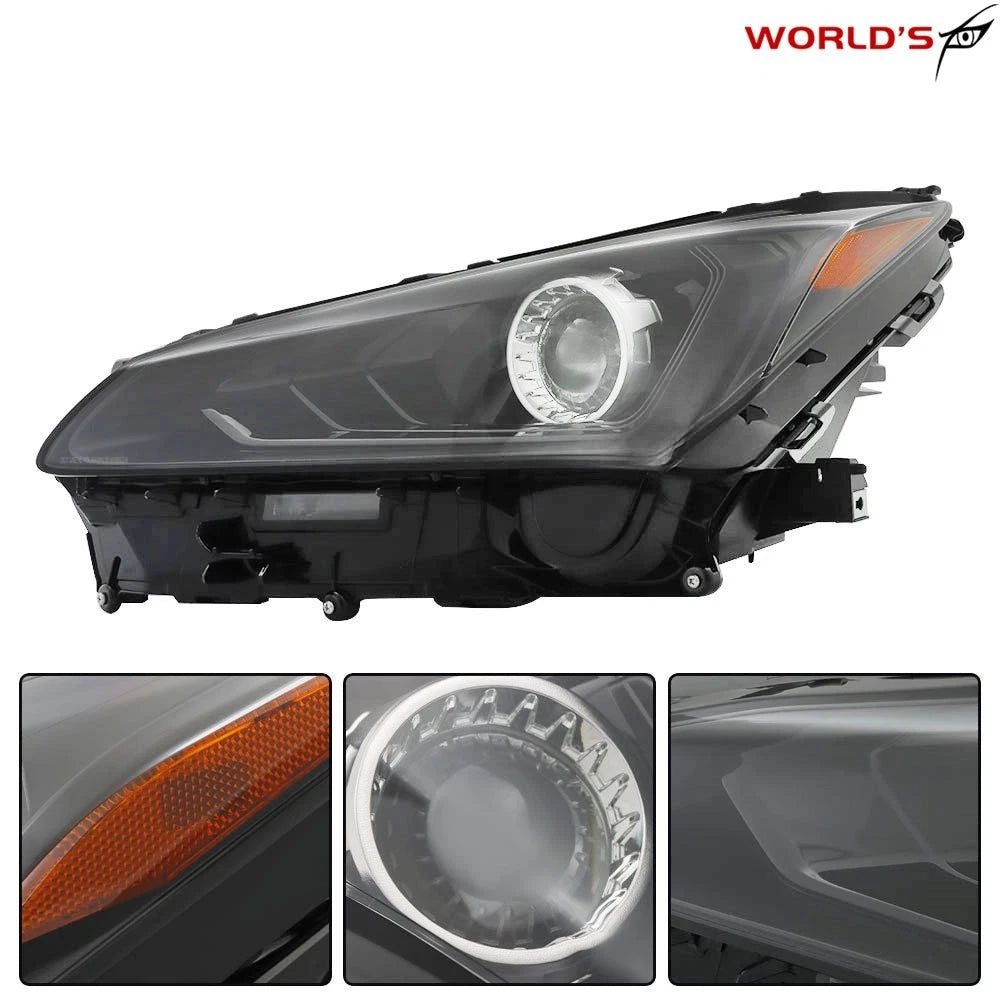 Set of 2 LED Headlights for Lexus NX200t NX300 NX300h (2018–2021) Black