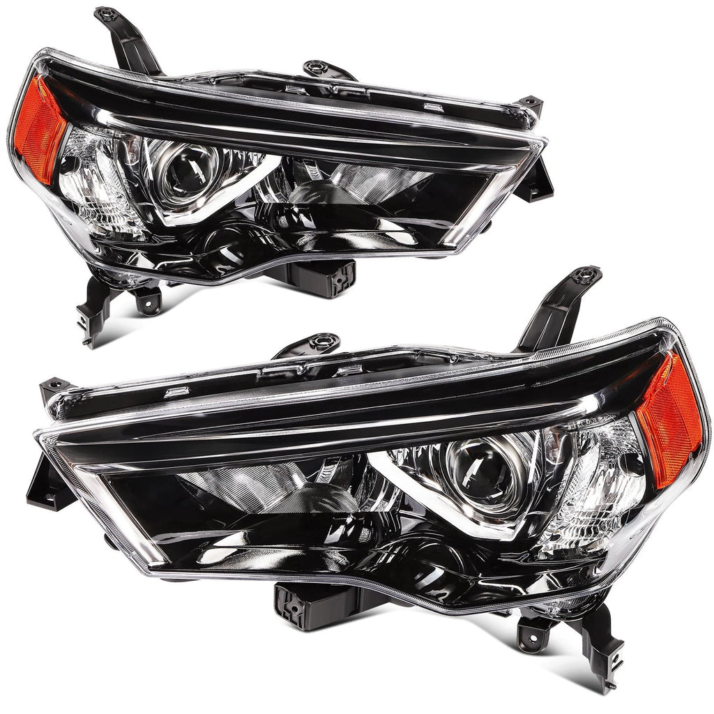 Projector Headlights Assembly Pair for Toyota 4Runner (2014–2020) Black