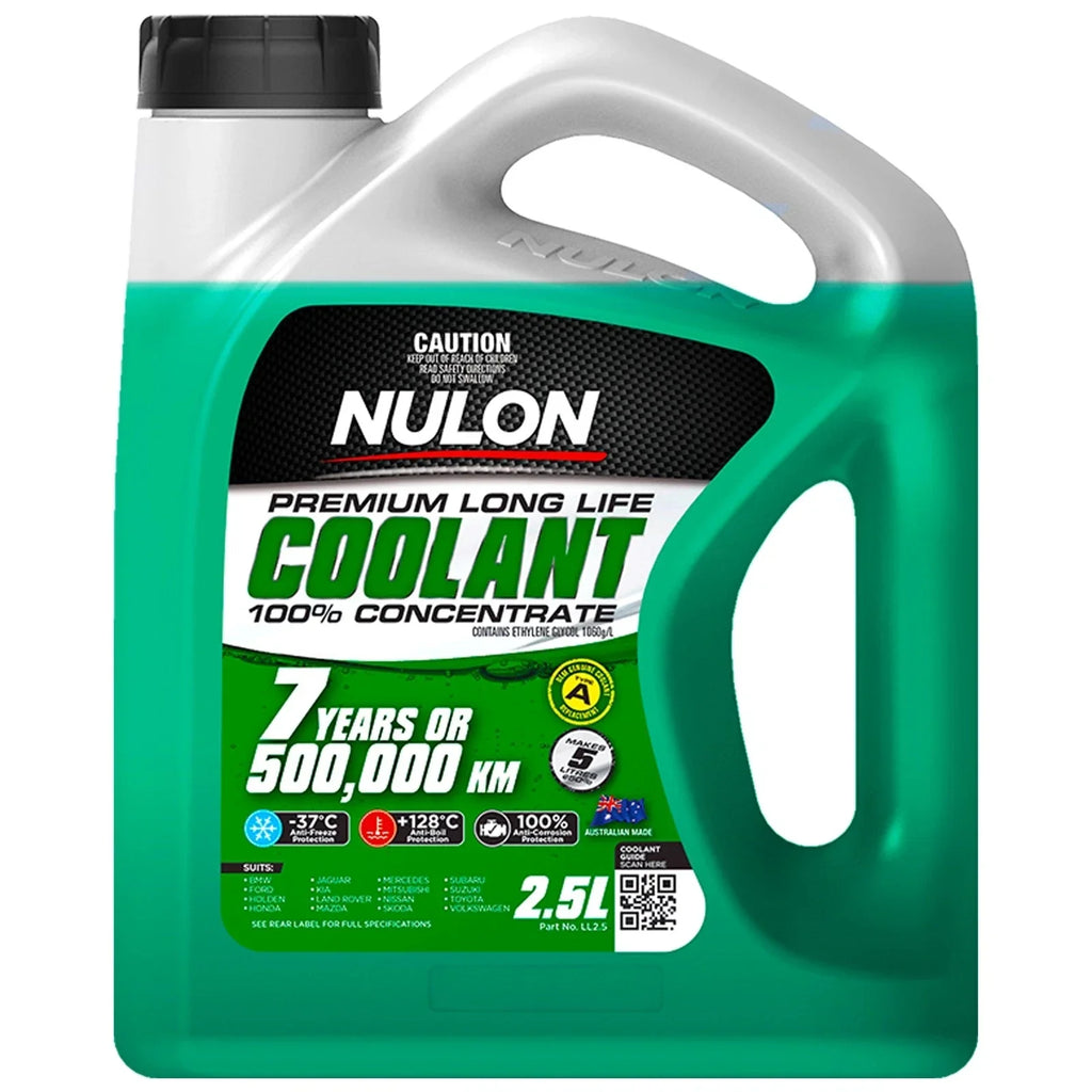 Nulon Green Premium Long Life Coolant 100% Concentrate 2.5L