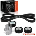 Set of 4 Serpentine Belt Drive Components for Jeep Compass Dodge Journey 