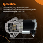 Starter Motor for Honda Odyssey 3.5L V6 (2007–2010) 31200-GLY-A02 19 Teeth 12V