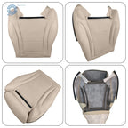 Front Left Bottom Seat Cover for Mercedes Benz C300 (2015-2021) Tan Leather
