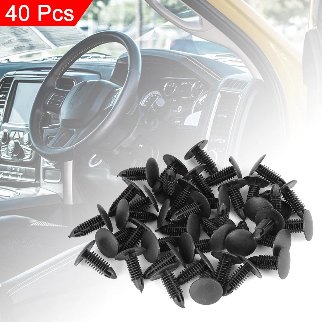 40pcs Plastic Bolt Rivets Fasteners for Toyota (Various Models)