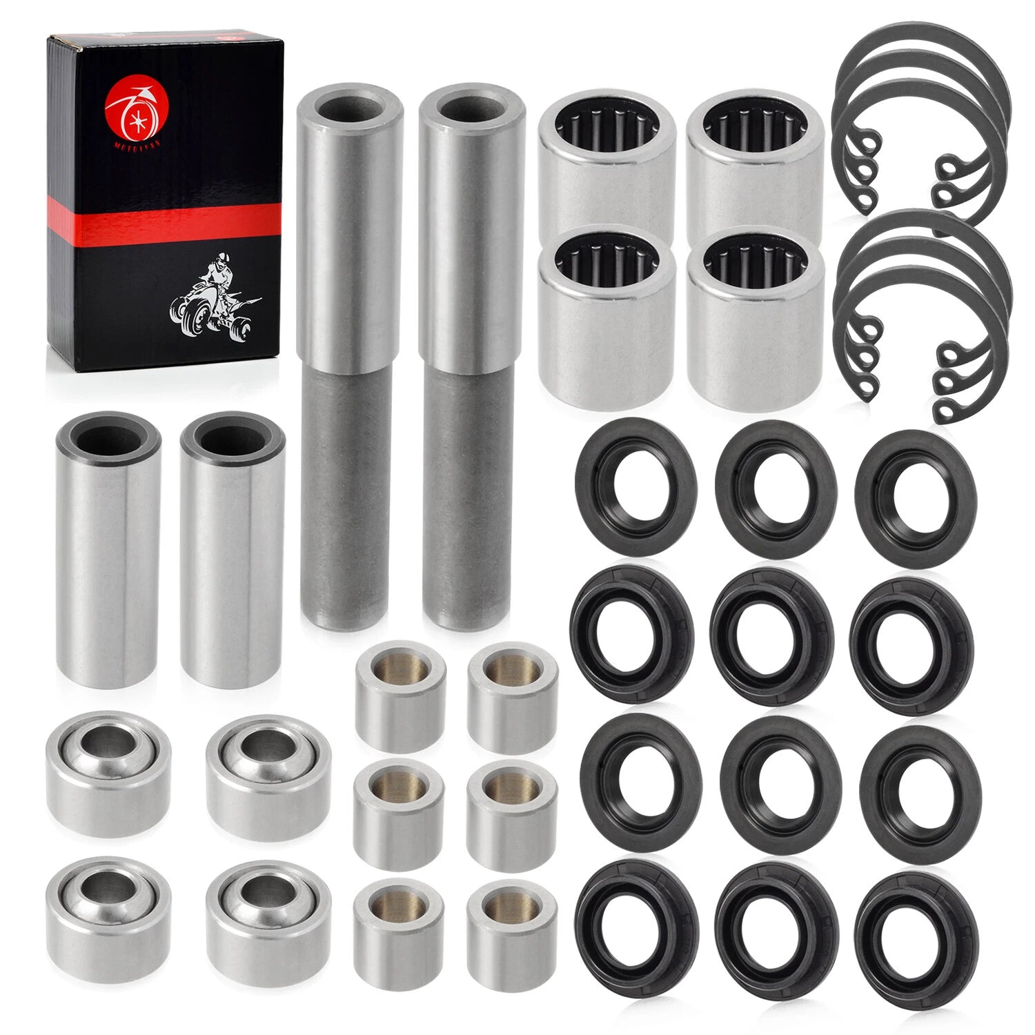 Front Upper Lower Arm Bearing Bushing Seal for Kawasaki Brute Force (2003-2023)