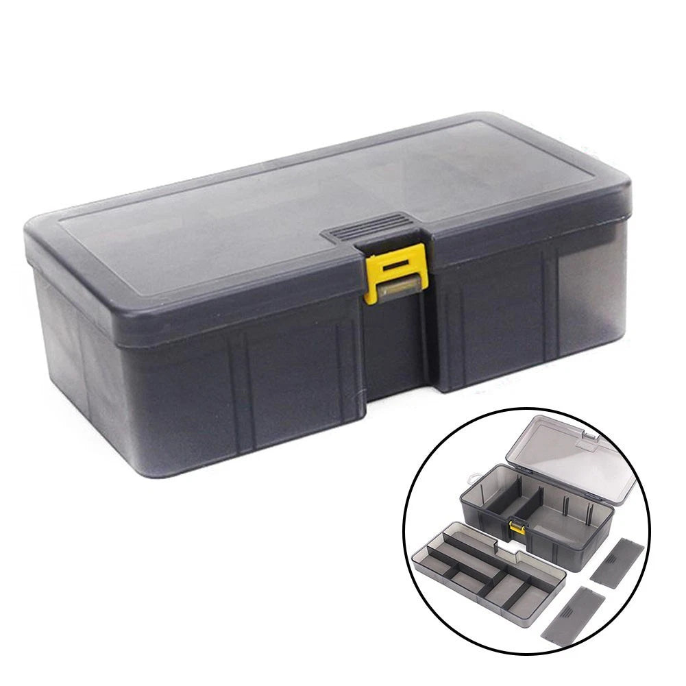 Tool Box Container for Fishing Hooks Lure Organizer Storage (Multi-Division)