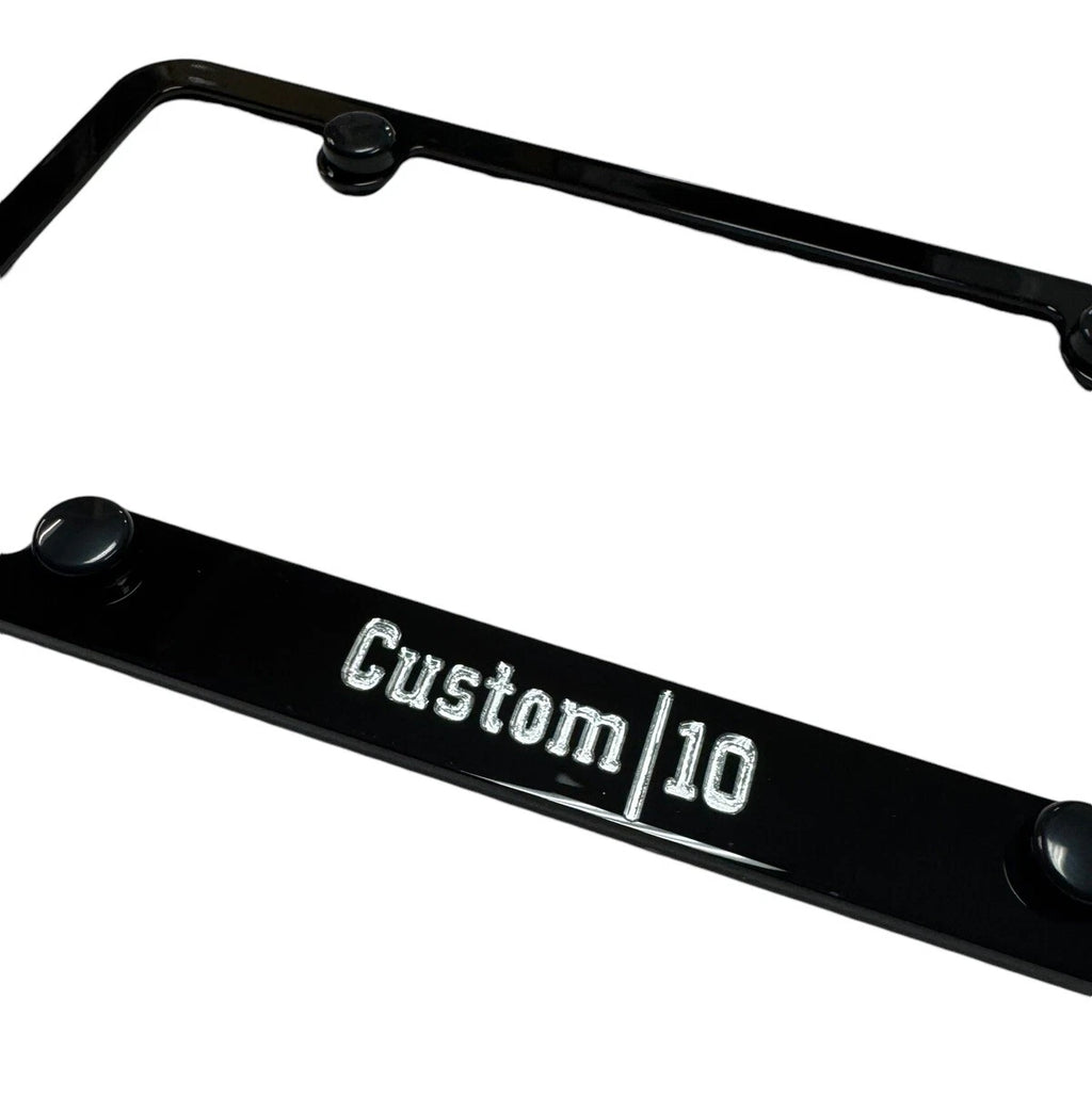 License Plate Frame Premium Engraved for Chevrolet Custom 10 (1980–1996)