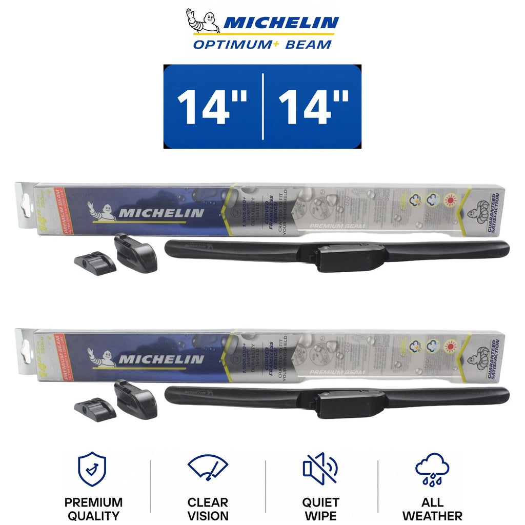 Set of 2 Michelin Optimum+ Beam Wiper Blades for Dodge (1970–1979)