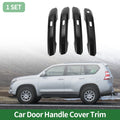 Car Door Handle Cover Trim for Audi A4L (2017–2021) Carbon Fiber Black