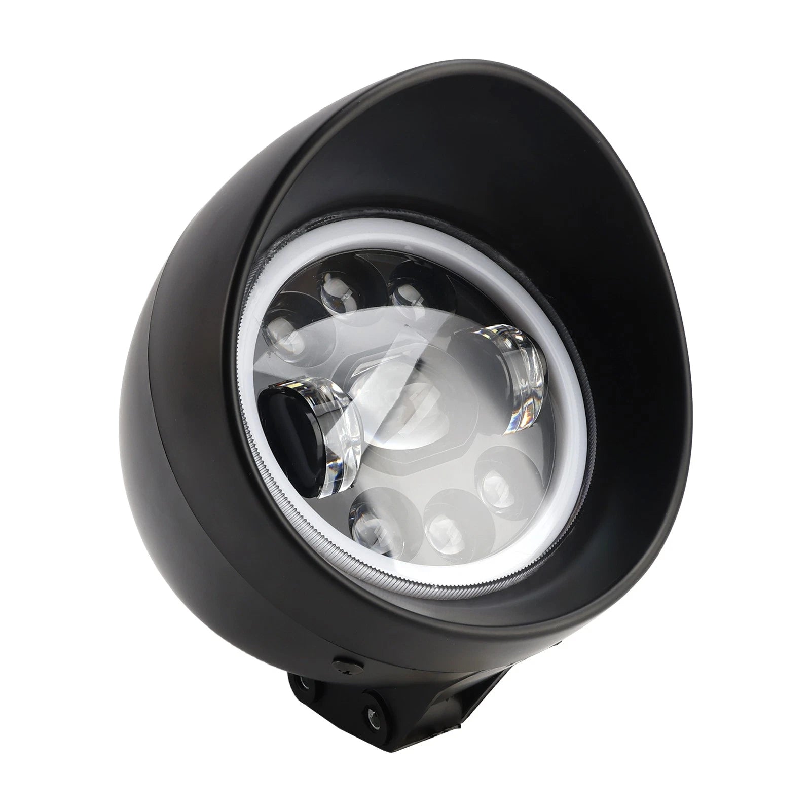 9-Bulb Beam Headlight Fog Lamp for Racer Bobber Chopper (Custom Fit)