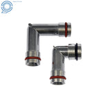 Set of 2 Aluminum Heater Hose Elbows for Chevy Pontiac Buick