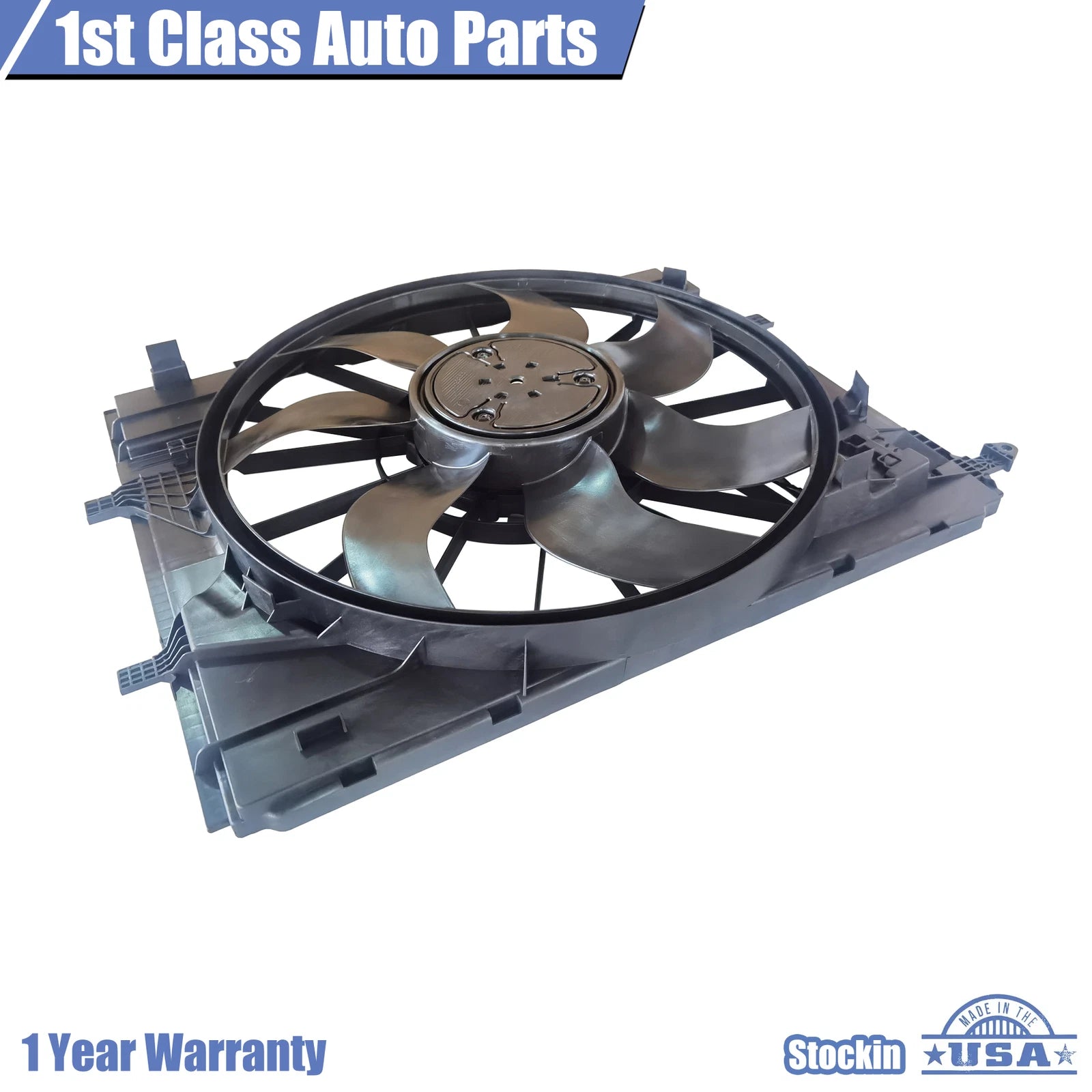 Radiator Cooling Fan Assembly for Mercedes-Benz CLS450 E300 E450 GLC300 (2019–2023)