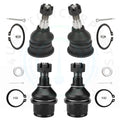 Set of 4 Front Lower Upper Ball Joints for Dodge Ram 2500 (2006–2013)