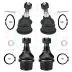 Set of 4 Front Lower Upper Ball Joints for Dodge Ram 2500 (2006–2013)
