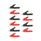10PCS Insulated Crocodile Clips for Electrical Testing Jumpers