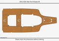 EVA Foam Teak Deck Flooring Mat for Sea Hunt 28 Escape (2024)