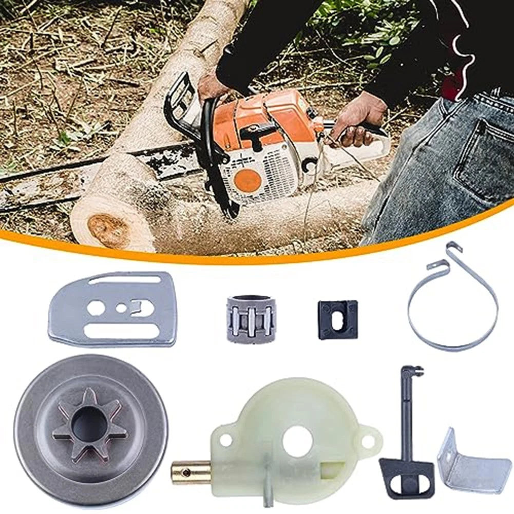 Complete Set of Clutch Drum Oil Pump Parts for Chainsaw Model 142