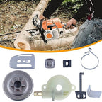 Complete Set of Clutch Drum Oil Pump Parts for Chainsaw Model 142