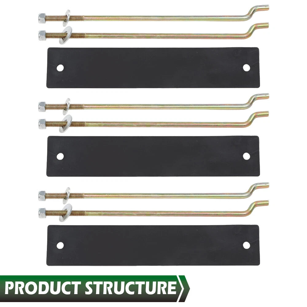 Battery Hold Down Plate & Rods Kit for Club Car DS Golf Cart (1981–2013)