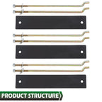 Battery Hold Down Plate & Rods Kit for Club Car DS Golf Cart (1981–2013)
