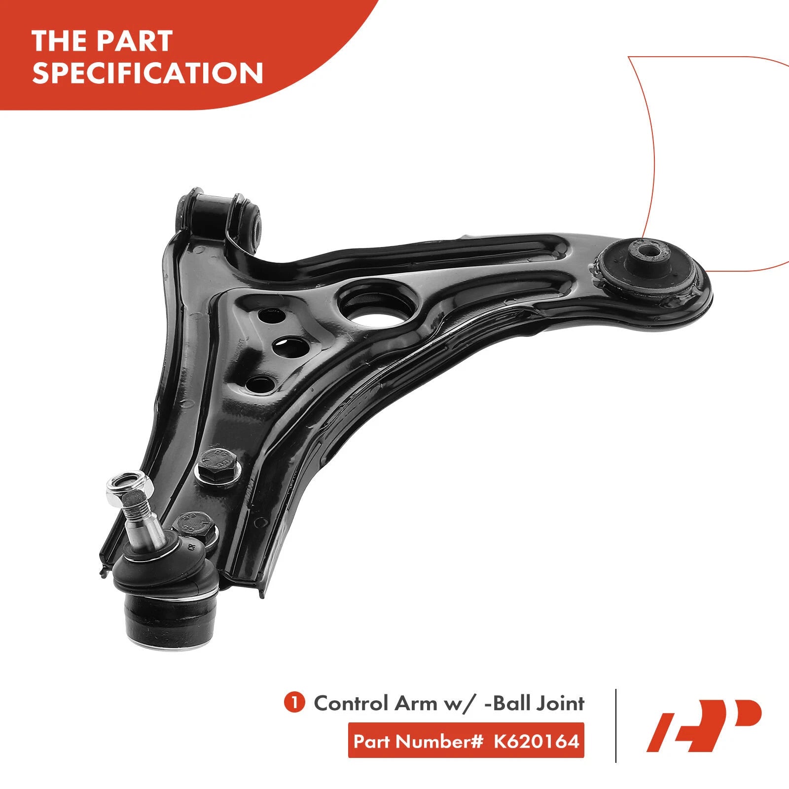 Set of 4 Front Lower Control Arm Tie Rod Ends for Chevrolet Aveo (2004–2011)