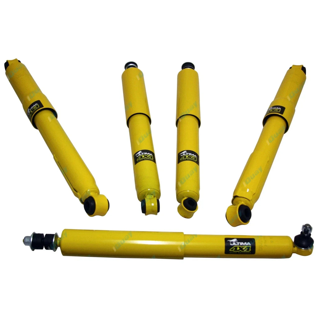 5pc Front + Rear Shock Absorber +Steering Damper for Hilux 4x4 LN106 RN105 88-97