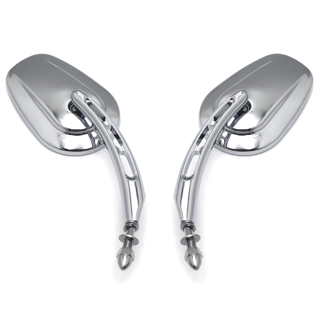 Chrome 8mm Big Rear Side Mirror for Harley Dyna Super Glide (2006–2017)